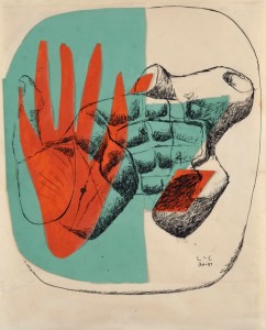 LE CORBUSIER , 1951 - Main et silex - Design