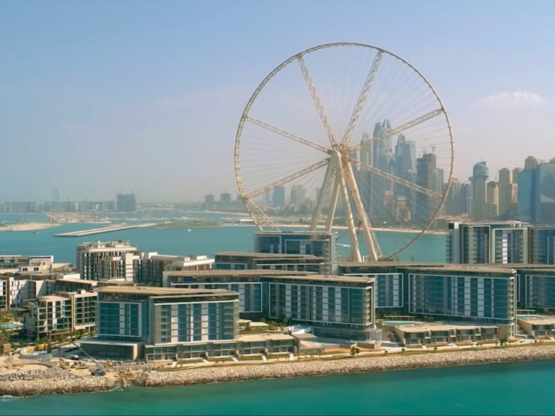 bluewaters la nuova isola del lusso di dubai con la piu grande ruota panoramica del mondo