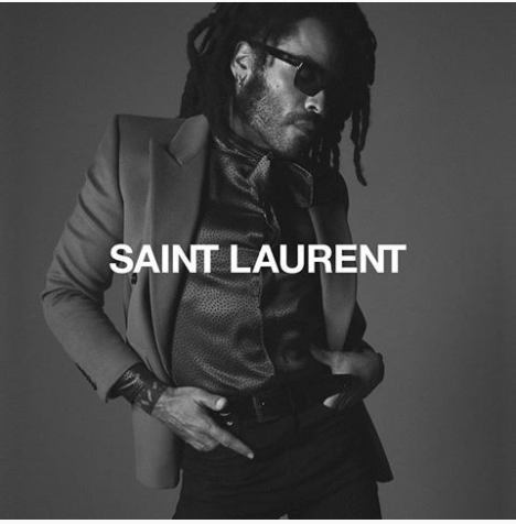 Lenny Kravitz protagonista della nuova campagna Saint Laurent