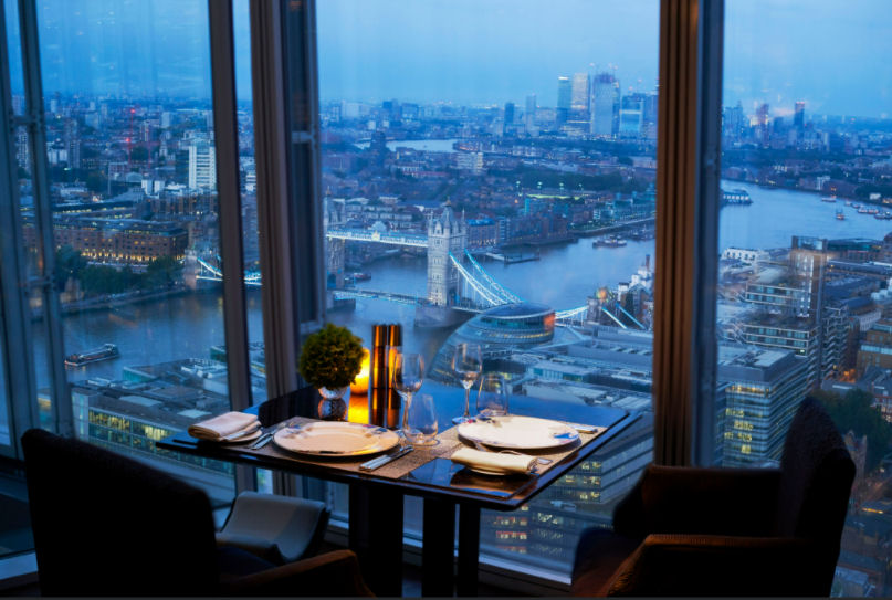 Londra al top? Il nuovo trend Dining in the Sky, al Shangri La Hotel at The Shard