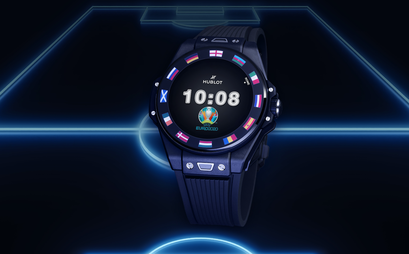 Hublot presenta il nuovo orologio connesso ispirato alla UEFA EURO 2020