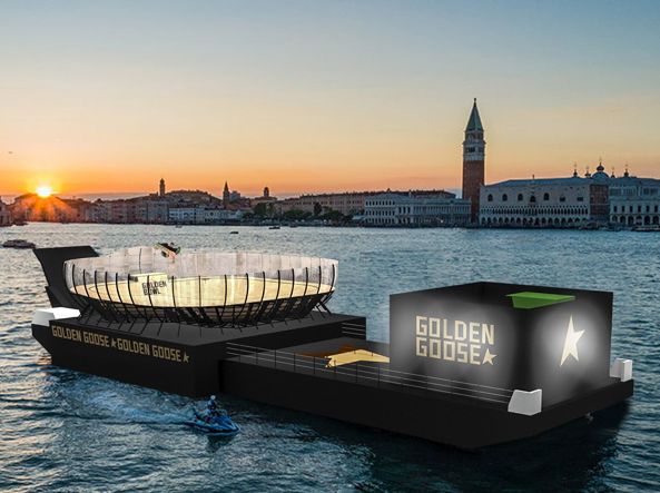 Golden Goose ha creato uno skatepark galleggiante unico nel suo genere a Venezia